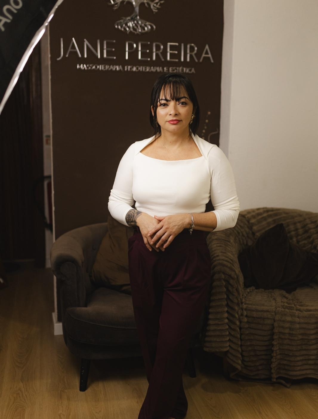 Jane Pereira em contexto de atendimento